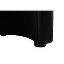 Klub fotel, textilbőr fekete/szövet újságminta, CUBA