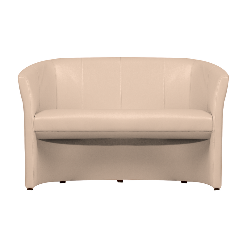 Klub duplafotel, textilbőr, bézs színű, CUBA