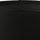 Klub fotel, fekete textilbőr, CUBA