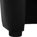 Klub fotel, fekete textilbőr, CUBA