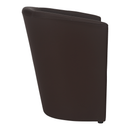 Klub fotel, barna textilbőr, CUBA