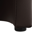 Klub fotel, barna textilbőr, CUBA