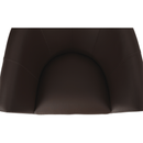 Klub fotel, barna textilbőr, CUBA