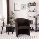 Klub fotel, barna textilbőr, CUBA