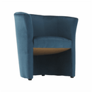 Klub fotel, kék anyag, CUBA