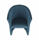 Klub fotel, kék anyag, CUBA
