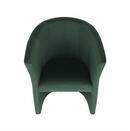 Klub fotel, smaragd anyag, CUBA