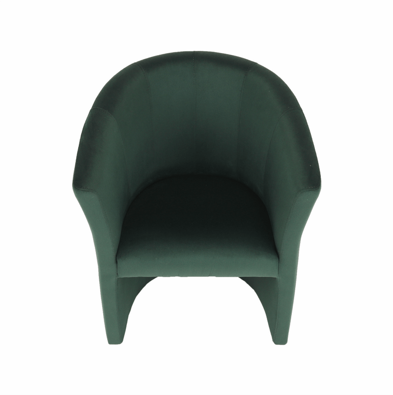 Klub fotel, smaragd anyag, CUBA