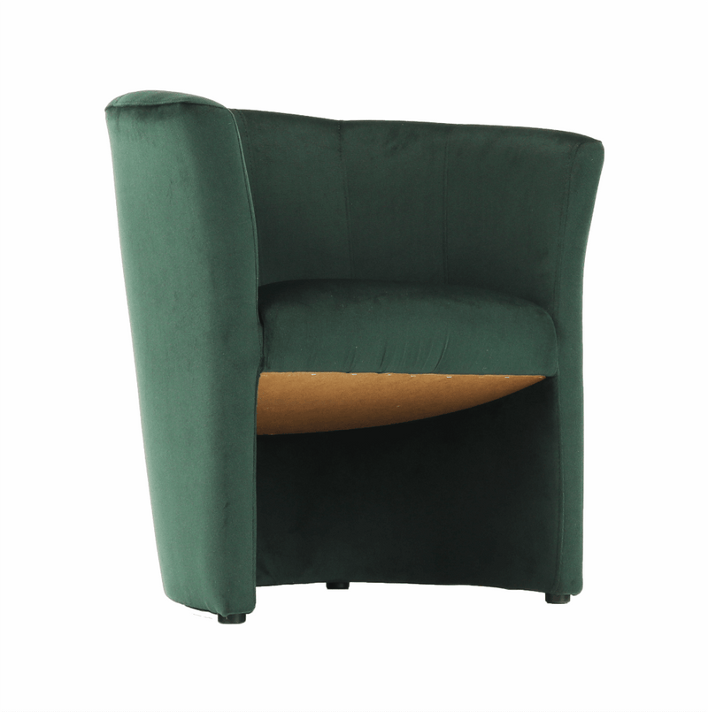 Klub fotel, smaragd anyag, CUBA