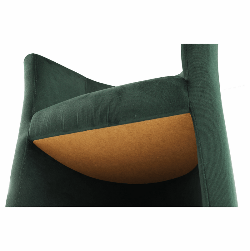 Klub fotel, smaragd anyag, CUBA