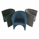 Klub fotel, smaragd anyag, CUBA