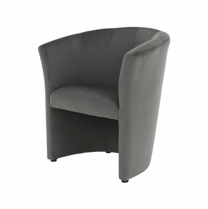 Klub fotel, szürke anyag, CUBA