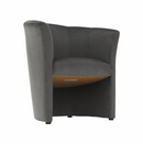 Klub fotel, szürke anyag, CUBA