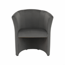 Klub fotel, szürke anyag, CUBA