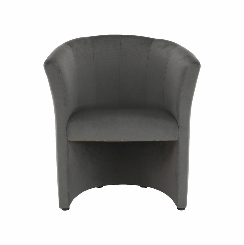 Klub fotel, szürke anyag, CUBA