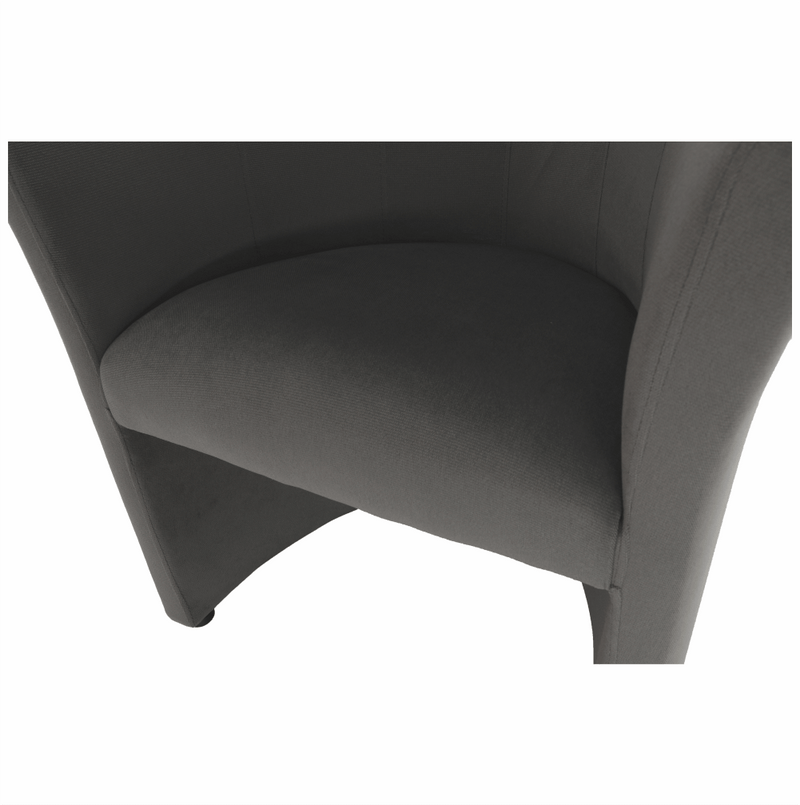 Klub fotel, szürke anyag, CUBA