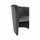 Klub fotel, szürke anyag, CUBA