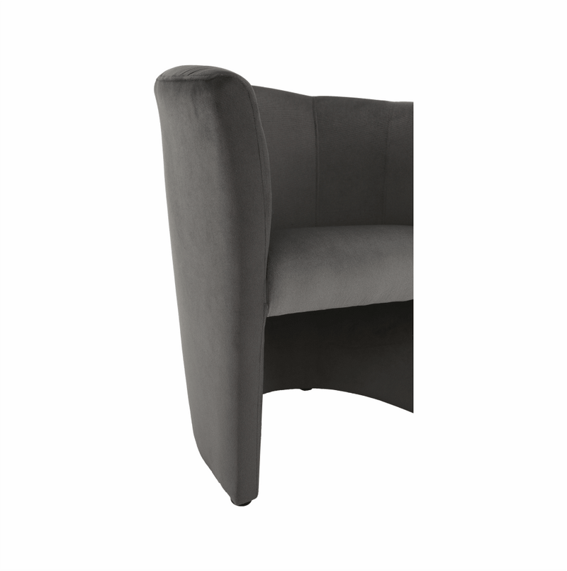 Klub fotel, szürke anyag, CUBA