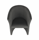 Klub fotel, szürke anyag, CUBA