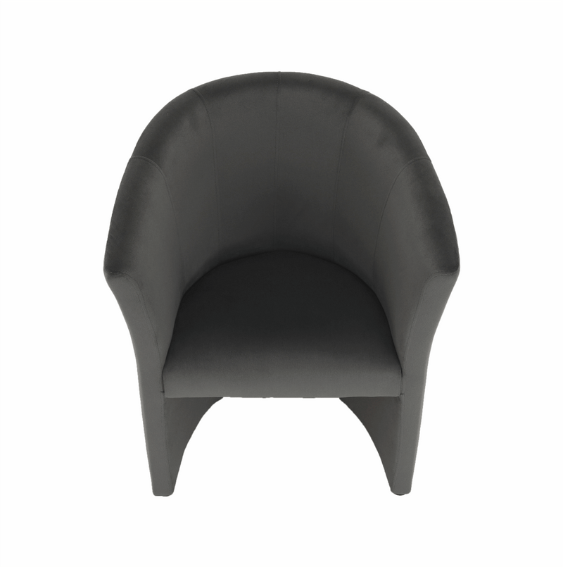 Klub fotel, szürke anyag, CUBA