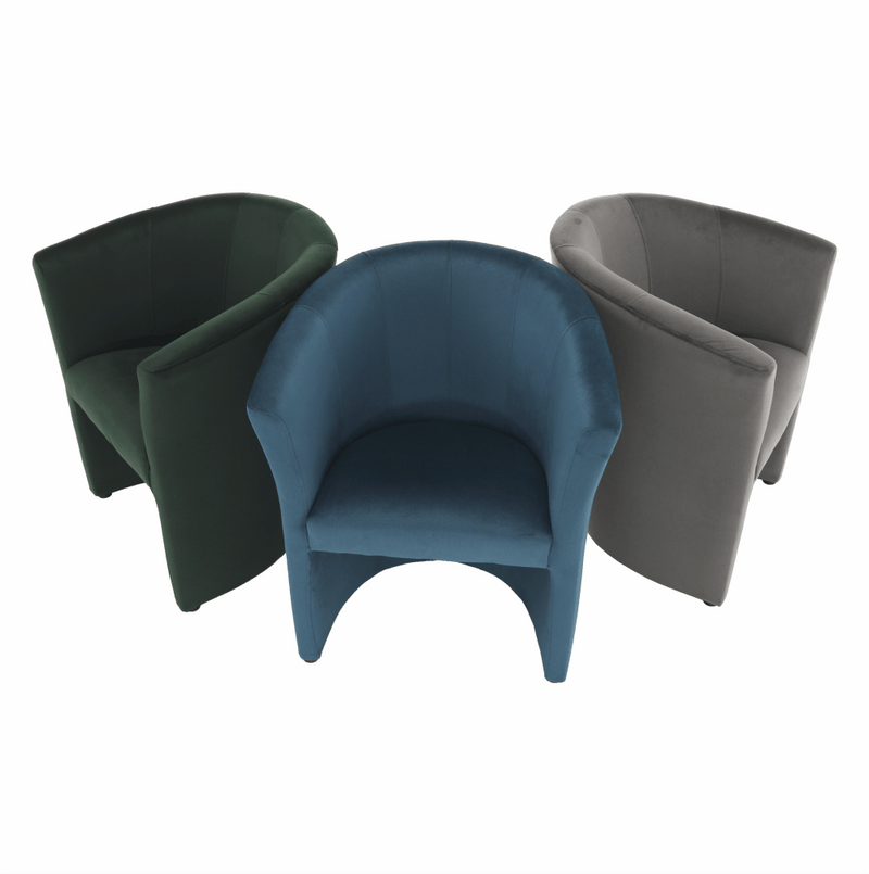 Klub fotel, szürke anyag, CUBA