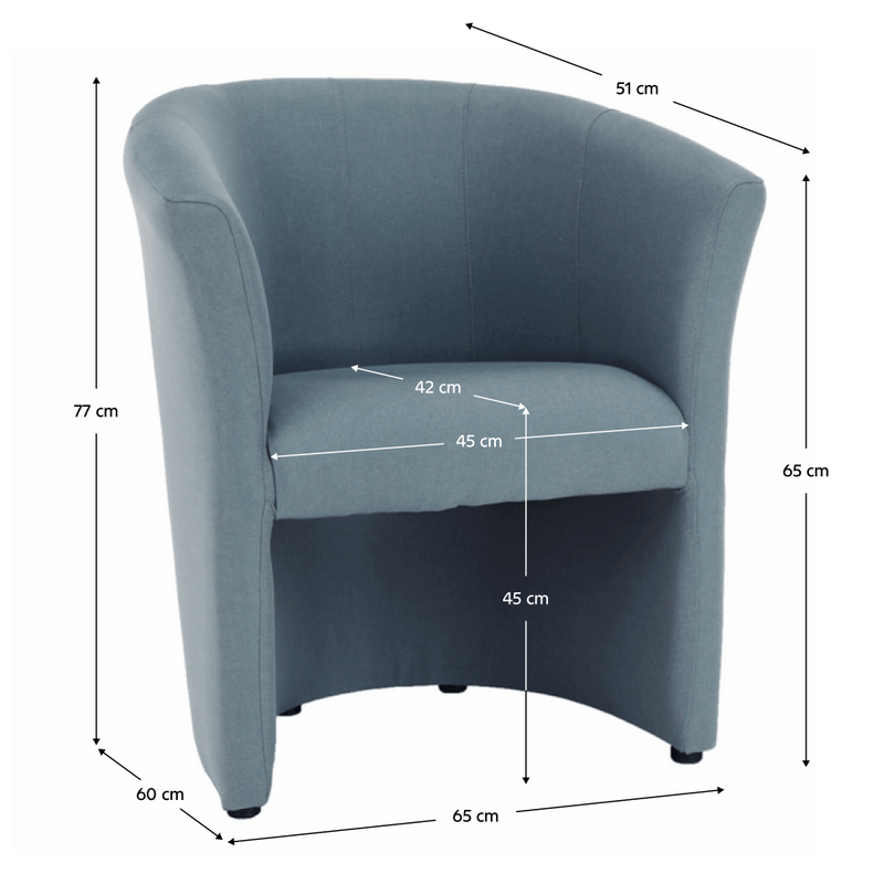 Klub fotel, mentol anyag, CUBA