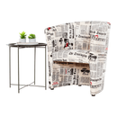 Klub fotel, szövet újságminta, CUBA