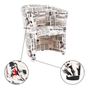 Klub fotel, szövet újságminta, CUBA