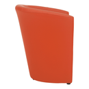 Klub fotel, textilbőr, narancssárga, CUBA