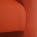 Klub fotel, textilbőr, narancssárga, CUBA
