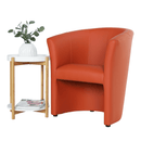 Klub fotel, textilbőr, narancssárga, CUBA