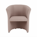 Klub fotel,  pasztell rózsaszín anyag, CUBA