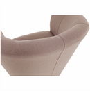 Klub fotel,  pasztell rózsaszín anyag, CUBA
