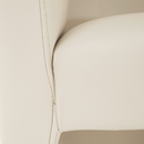 Klub fotel, bézs textilbőr, CUBA