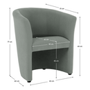 Klub fotel, zöld, CUBA