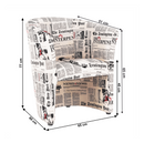 Klub fotel, szövet újságminta, CUBA