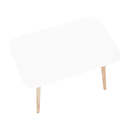 Étkezőasztal, fehér/természetes fa, 120x80 cm, CYRUS 2  NEW