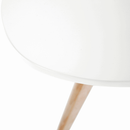 Étkezőasztal, fehér/természetes fa, 120x80 cm, CYRUS 2  NEW