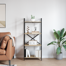 vidaXL Könyvespolc Sonoma tölgy 56 x 34 x 133,5 cm Faanyag