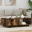 vidaXL Dohányzóasztal fiókkal Füstölt tölgy 95 x 55 x 31 cm Faanyag