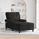 vidaXL PÁRÁS FOTEL párnával Fekete 91 x 157 x 91 cm Bársony