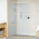 vidaXL Walk-in zuhanyfal Arany 140 x 195 cm edzett üveg