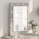 vidaXL Toalett Tükör Beton Szürke 70 x 50 x 18 cm Üveg és mérnöki fa