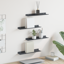 vidaXL Lebegő polc 4 pcs Antracit 40 x 8,5 x 2,5 cm Acél