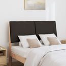 vidaXL Kárpitozott fejtámla Fekete 120 cm Tömör fenyőfa