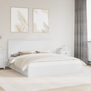 vidaXL Tárolós Ágy fejtámlával fiókkal Fehér 180 x 200 cm Faanyag