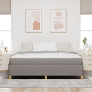 vidaXL Ágykeret matracmal Tópszínű 180 x 200 cm szövet