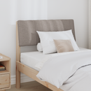 vidaXL Kárpitozott fejtámla Tópszínű 75 cm Tömör fenyőfa