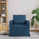 vidaXL Kanapé Kék 78 x 78 x 80 cm szövet