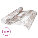 vidaXL 3D szilárd tapéta Csíkos Tégla 10 x 0,53 m Nem Szőtt Szövet